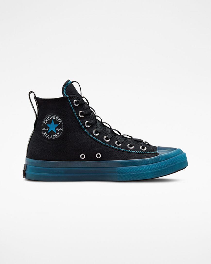 Tenisky Vysoke Converse Chuck Taylor All Star CX Explore Damske Čierne Modre Biele | SK 11HIYX5